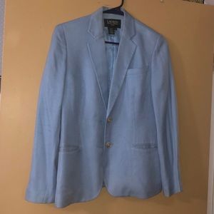 Ralph Lauren women’s blazer light sky blue size 4P